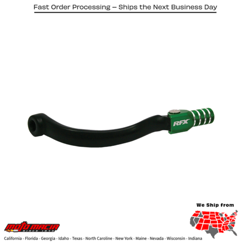 Race Shift Lever Green Kawasaki Kx250f 2006-2008