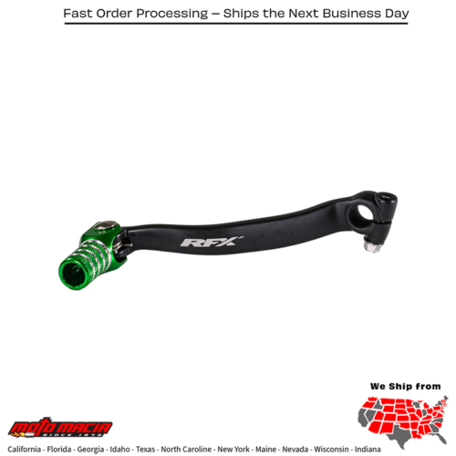 Race Shift Lever Green Kawasaki Kx250f 2009-2025