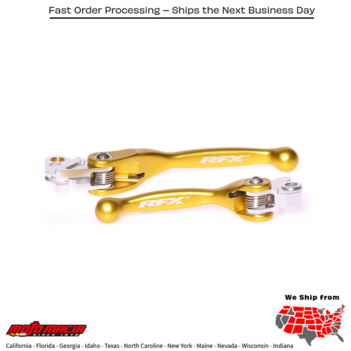 Flexible Lever Set Yellow Suzuki Rm-Z250 2007-2025 Rm-Z450 20