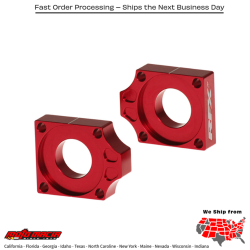 Rear Axle Blocks Red Gas/Ktm/Husq Gas-Gas Mc 125 2021-2021 Mc 250f