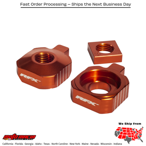 Rear Axle Blocks Orange Ktm/Husq/Gas 65 Sx 2016-2025