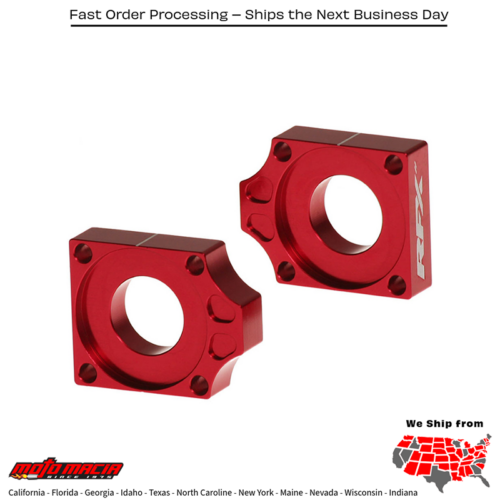 Rear Axle Blocks Red Gas/Ktm/Husq Gas-Gas Mc 65 2021-2025