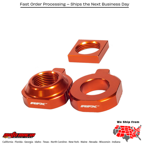 Rear Axle Blocks Orange Ktm/Husq/Gas 85 Sx (17/14) 2015-2024