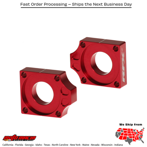Rear Axle Blocks Red Gas/Ktm/Husq Gas-Gas Ec 250 2024-2025 Mc 125