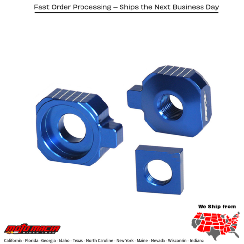 Rear Axle Blocks Blue Husq/Ktm/Gas Husqvarna Tc 85 (17/14) 2015-2024 Husqvarna