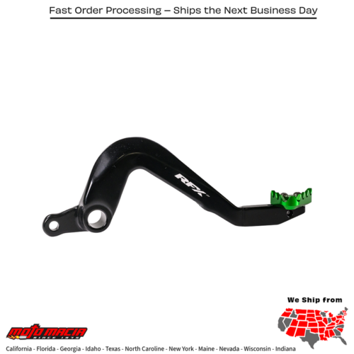 Rear Brake Pedal Green Solid-Tip Kawasaki Kx85 2001-2025