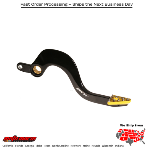 Rear Brake Pedal Hard Ano Yellow Solid-Tip Suzuki Rm-Z250 2013-2025