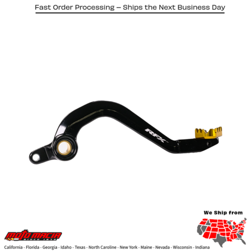 Rear Brake Pedal Hard Ano Yellow Solid-Tip Suzuki Rm85 2002-2025