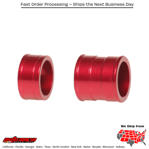 Front Wheel Spacers Red Honda Crf450rx 2017-2025 Crf450r 2002