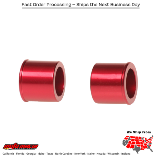Front Wheel Spacers Red Honda Crf150r 2007-2025