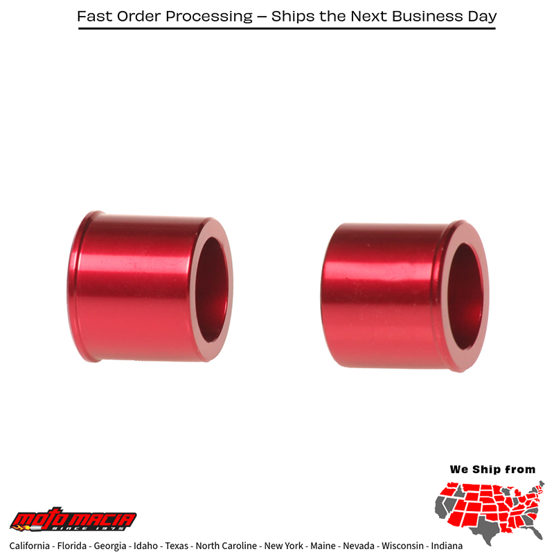 Front Wheel Spacers Red Honda Crf150r 2007-2025