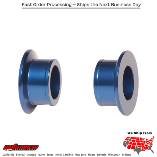 Rear Wheel Spacers Blue Yamaha Yz250fx 2015-2017 Yz250x 2016- more
