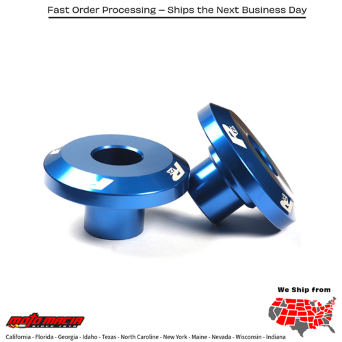 Fast Rear Wheel Spacers Blue Yamaha Yz125 2008-2025 Yz250 200