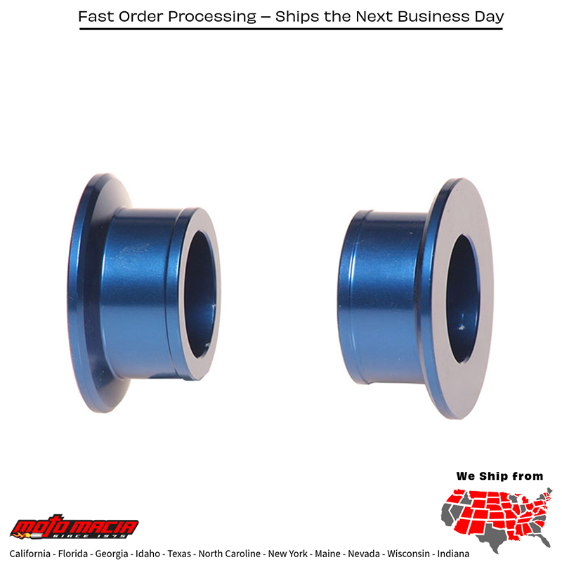 Rear Wheel Spacers Blue Yamaha Yz250f 2009-2025 Yz450f 2009-2