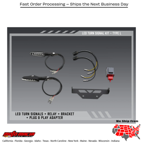 Fe V2 Stnd Led Turn Sig Kit Type L Kawasaki Ninja Zx-10r 2021-2025