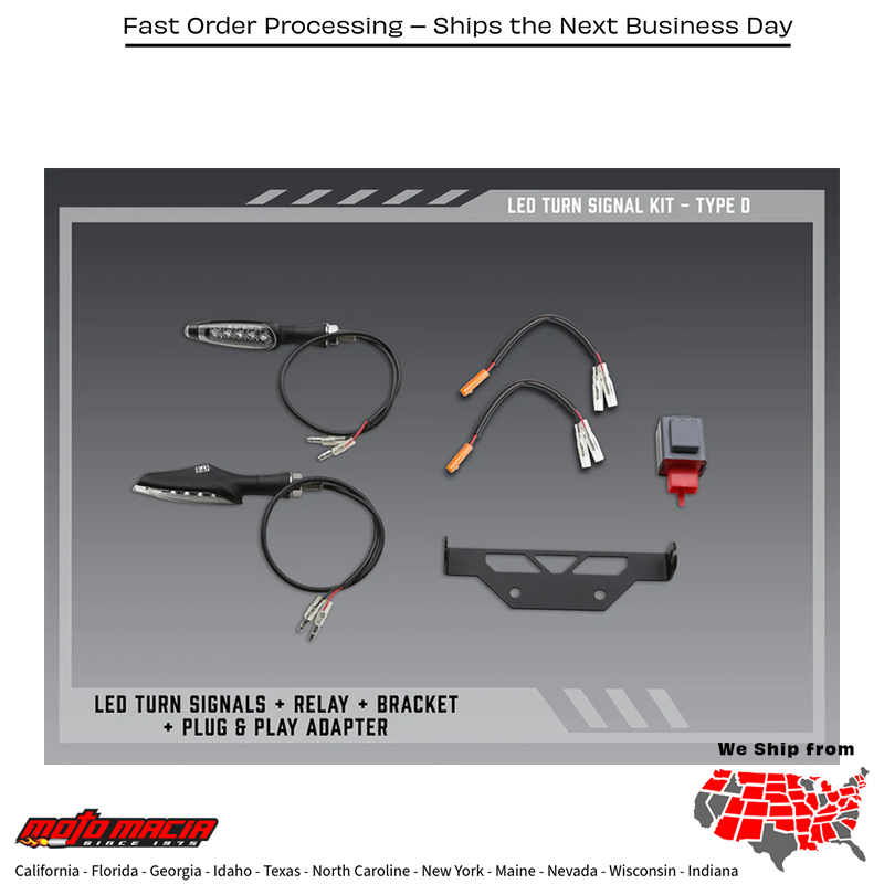 Fe V2 Stnd Led Turn Sig Kit Type D Honda Cbr500r 2016-2021 Cb