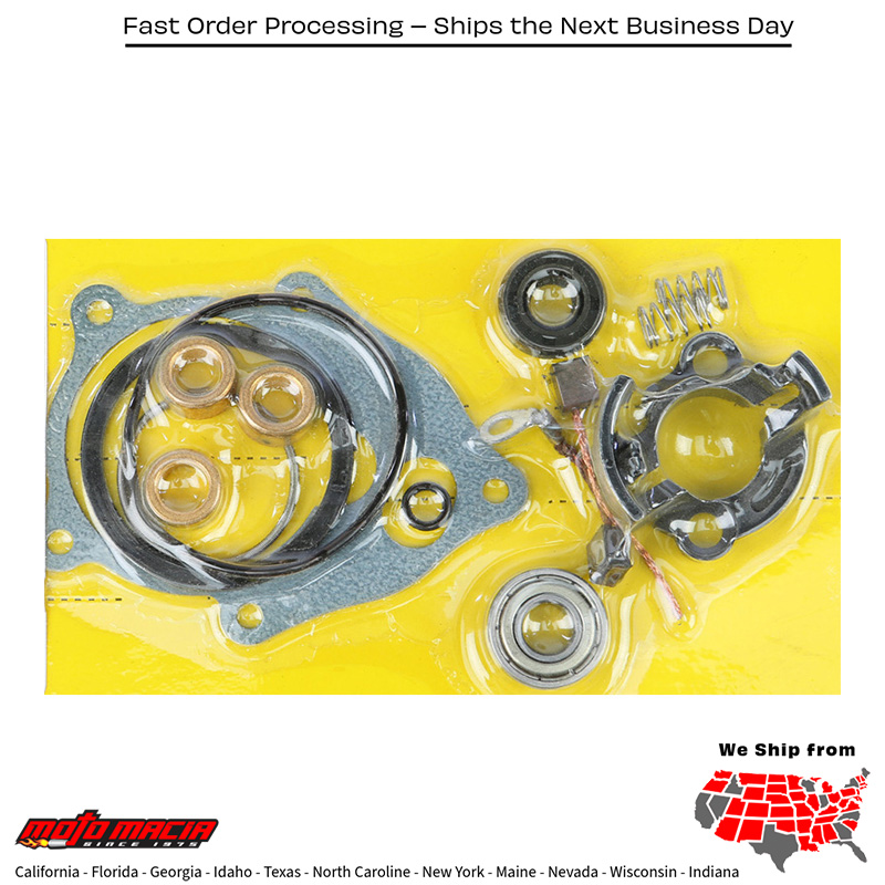 Starter Brush Kit Kawasaki Kfx 80 2003-2006 Suzuki Lt80 Quadsport 1987-2006