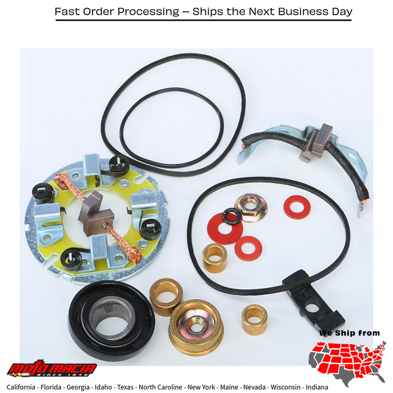 Starter Brush Kit Kawasaki Klt200a 1981-1983 900 Stx (Jt900-A) 200