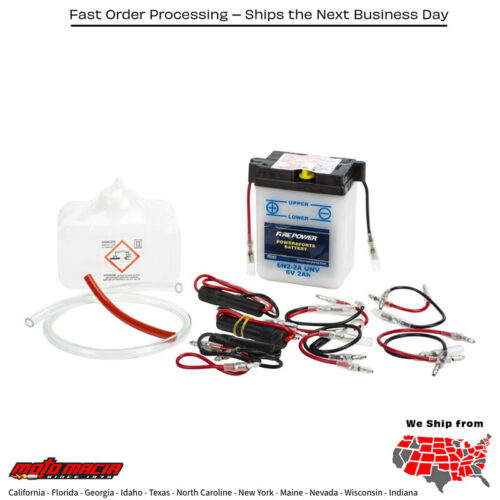 Battery W/Acid 6n2-2a Unv 6v Suzuki Ts250 1970-1972 Fa50 1980-1991 S
