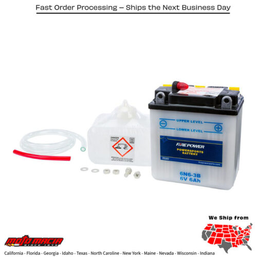 Battery W/Acid 6n6-3b 6v Honda Mt 125 1974-1976 Xl100 more