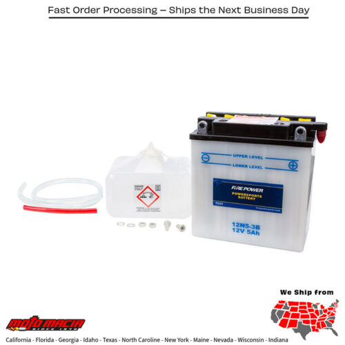 Battery W/Acid 12n5-3b 12v Suzuki Ts400 1972-1975 Gt250 1973-1977 Su