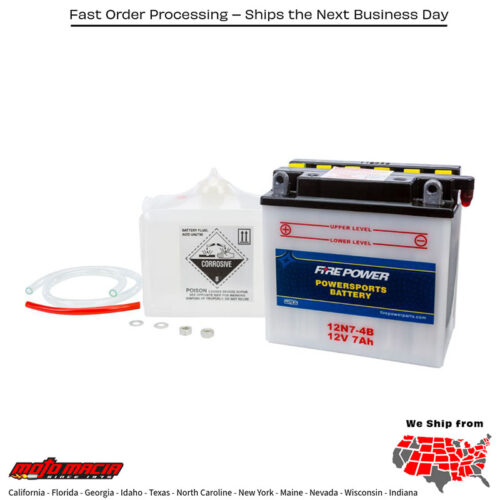 Battery W/Acid 12n7-4b 12v Triumph Daytona 650 2005-2005
