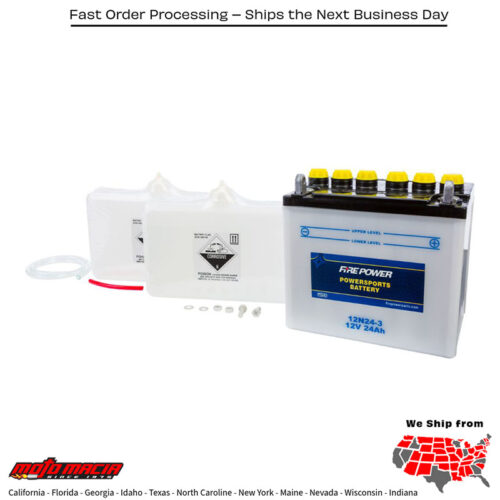 Battery W/Acid 12n24-3 12v Kawasaki Zn1300 Voyager 1983-1988
