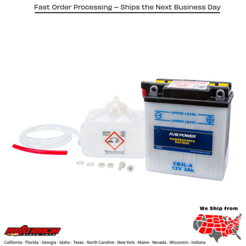 Battery W/Acid Cb3l-A 12v Heavy Duty Honda Xl250r 1982-1987 Xl600r 19 more