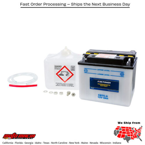 Battery W/Acid Cb7c-A 12v Heavy Duty Yamaha Bw200 1986-1988 Xc125 Ri
