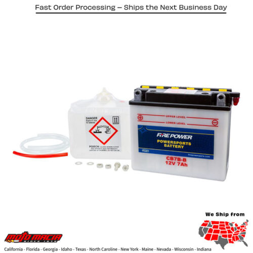 Battery W/Acid Cb7b-B 12v Heavy Duty Yamaha Tt-R225 1999-2004