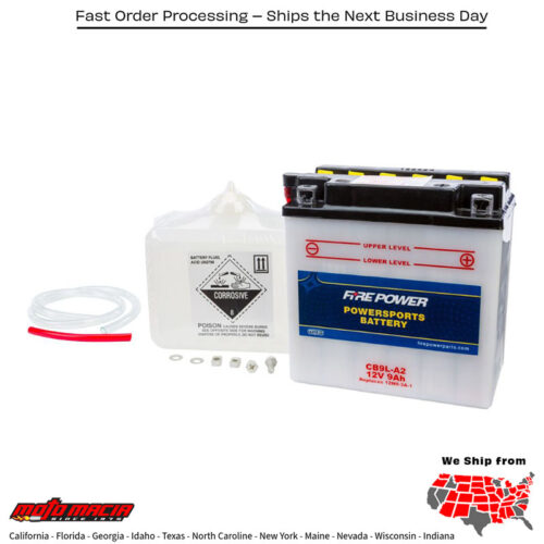 Battery W/Acid Cb9l-A2 12v Heavy Duty Kawasaki Ex250f Ninja 250r 1986-1994