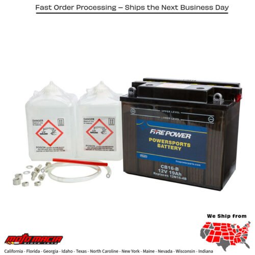 Battery W/Acid Cb16-B 12v Heavy Duty Harley-Davidson Fxr Super Glide 1982-1