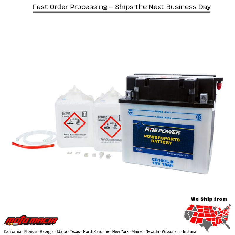 Battery W/Acid Cb16cl-B 12v Heavy Duty Bombardier Traxter 500 1999-2004 Bombardi