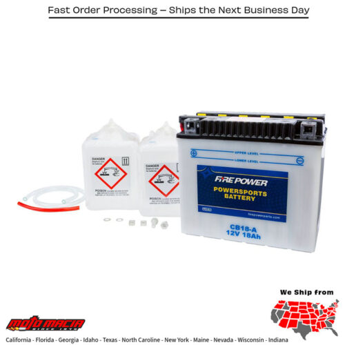Battery W/Acid Cb18-A 12v Heavy Duty Honda Vf1100c V65 Magna 1983-1986
