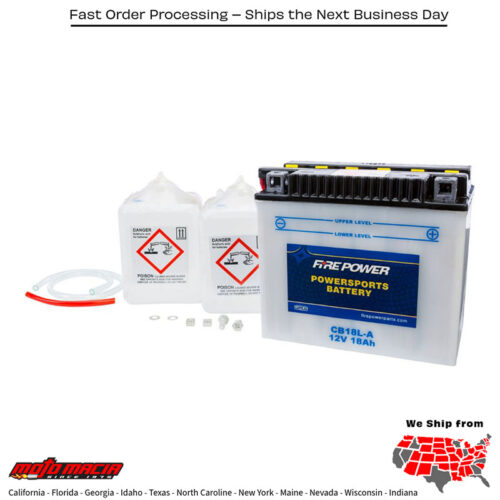 Battery W/Acid Cb18l-A 12v Heavy Duty Honda Vf1100s V65 Sabre 1984-1985