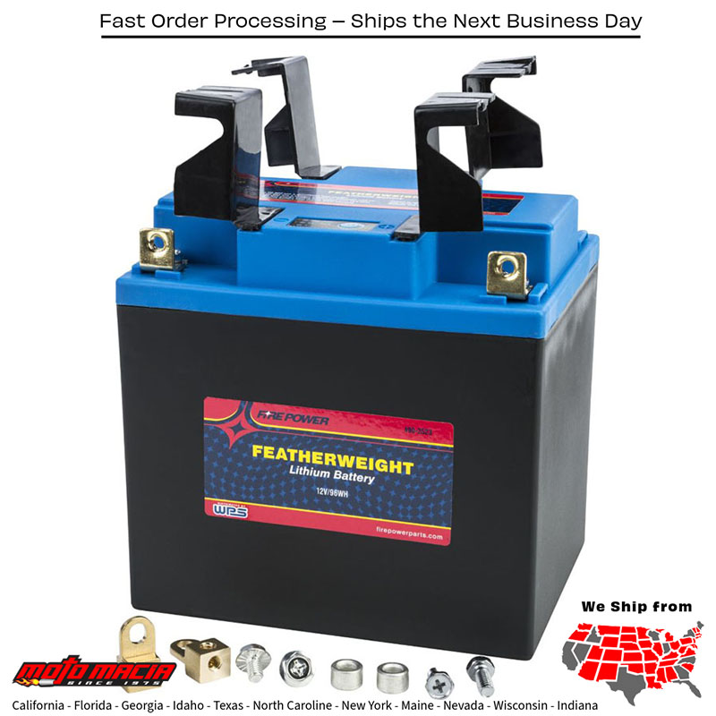 Featherweight Lithium Battery 450 Cca Hjtx30l-Fp-Il 12v/96wh Polaris Rzr 90
