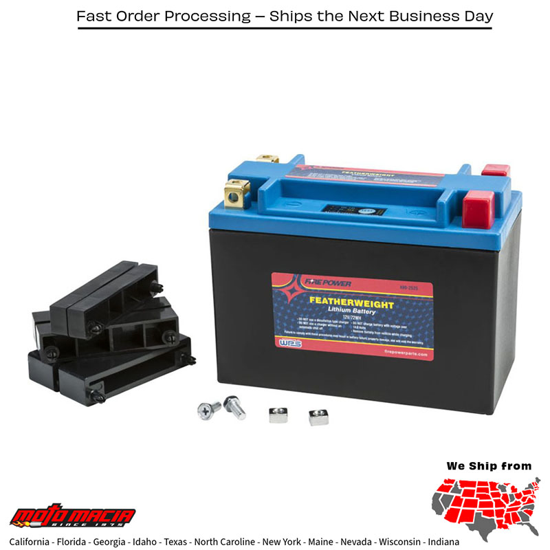 Featherweight Lithium Battery 380cca Hjtx20ah-Fp-Q 12v/72wh Kawasaki Zg1000