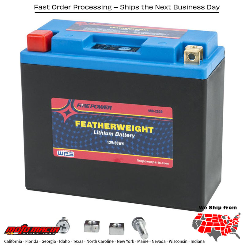 Featherweight Lithium Battery 280 CCA HJT12B-FPP 12V/60Wh