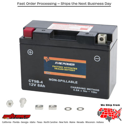 Battery Ct9b-4 Sealed Factory Activated Yamaha Yp400 Majesty 2004-2014