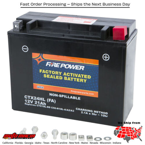 Battery Ctx24hl/C50-N18l-A Sealed Factory Activated Can-Am Spyder F3 2015-2 more
