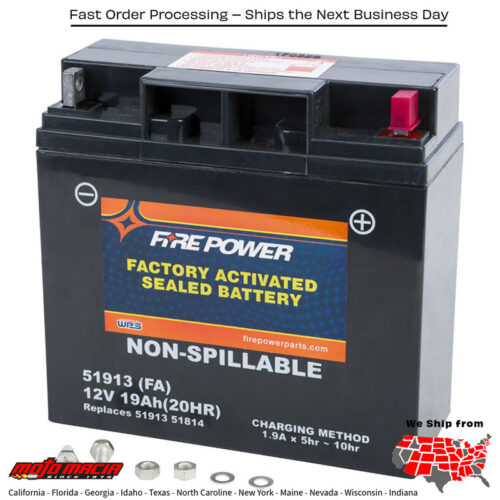 Battery 51913 Sealed Factory Activated for BMW K1600GT 2011-2016 and K1600GTL