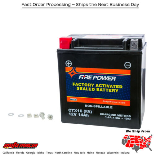 Battery Ctx16 Sealed Factory Activated Triumph Tiger 800 Xc 2011-2016 Suzuki