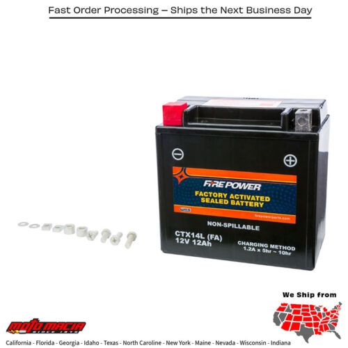 Battery Ctx14l Sealed Factory Activated Harley-Davidson Xg 500 Street 2015- more