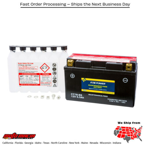 Panigale 2015-2016 Battery CT7B-BS Maintenance Free Ducati 1299