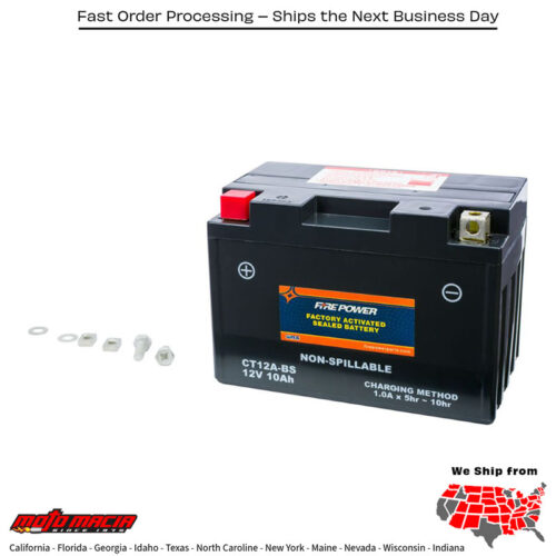Battery Ct12a Sealed Factory Activated Suzuki Gsx-S750 2015-2019 Aprilia Tu