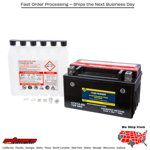 Battery Ctx7a-Bs Maintenance Free Aprilia Rxv450 2006-2010 Rxv550 2 more