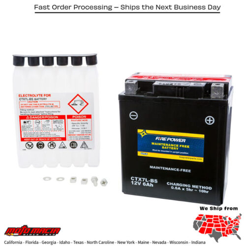Battery Ctx7l-Bs Maintenance Free Honda Cbr300r 2015-2015 Aprilia Rs4-125