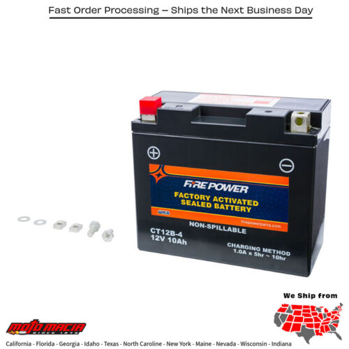 Battery Ct12b-4 Sealed Factory Activated Ducati Monster 1100 2010-2011 Triumph