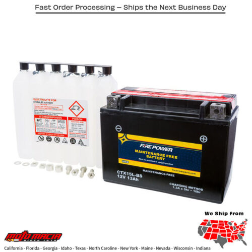 Battery Ctx15l-Bs Maintenance Free Moto Guzzi 1100 Sport 1997-1999 Ski-Doo