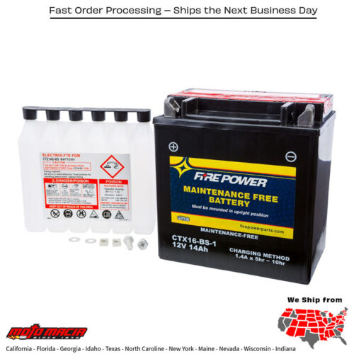 Battery Ctx16-Bs-1 Maintenance Free Suzuki Vz1500 M90 Boulevard 2009-2009 S